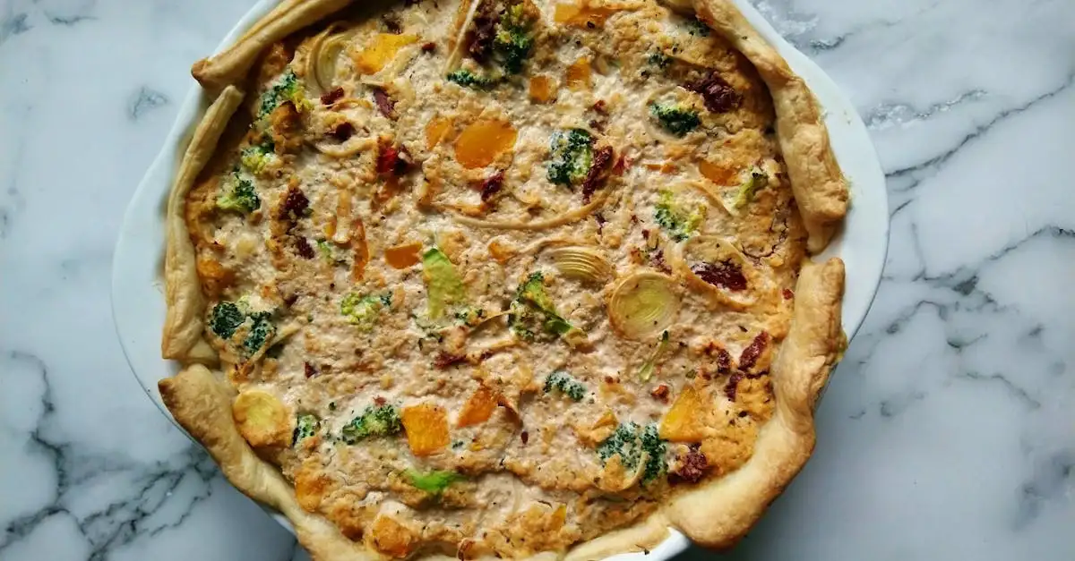 Veganistische groentequiche